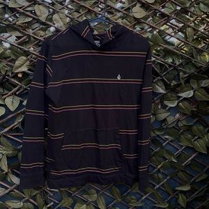 Volcom Stone Striped Hoodie XL for boys Red Yellow and Black